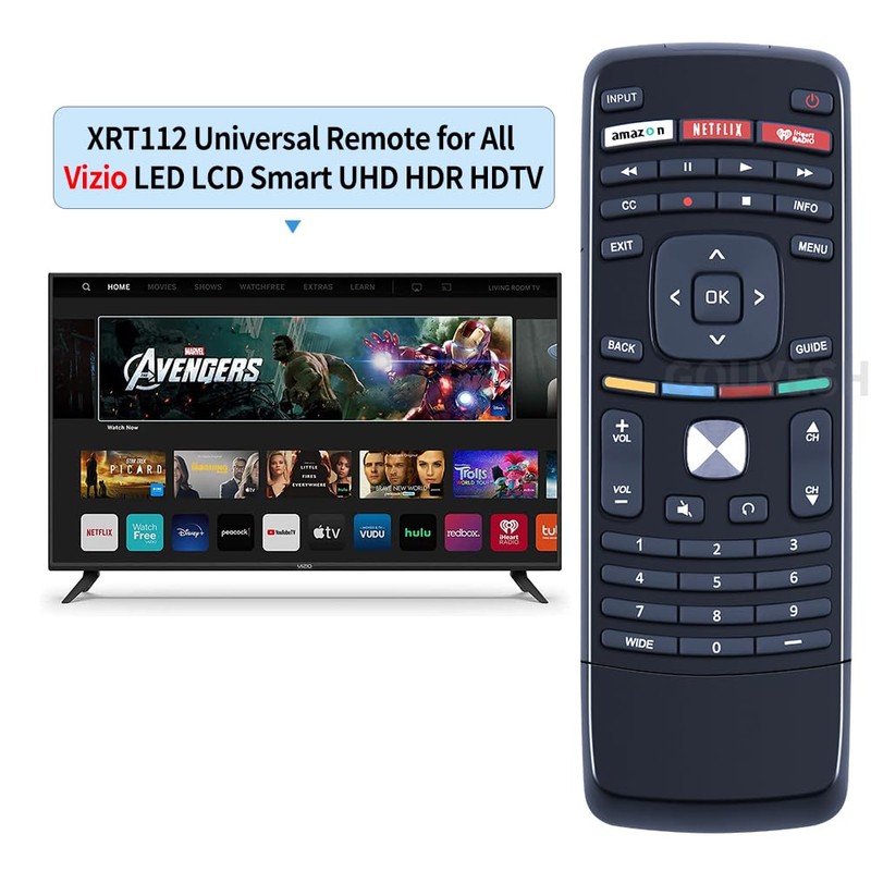 XRT112 Remote Control for Vizio Smart TV E500i-B1 E500i-B0 E550i-A0E