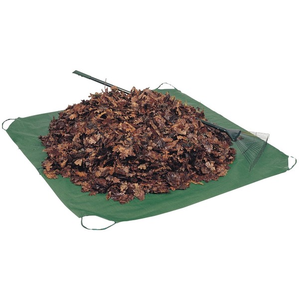 Rocky Mountain Goods Drawstring Tarp - 9’ by 9’ - Extra strength yard tarp for clean ups - Forms into bag - Best Leaf tarp - Useful as covering tarp for bikes, furniture,etc.