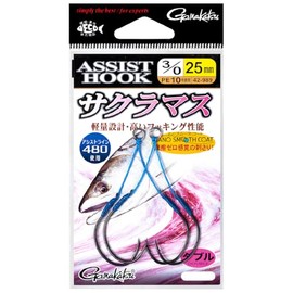 Gamakatsu Assist Hook, Sakuramas, 0.1 - 1.0 inches (3/0 - 25 mm), 42-989