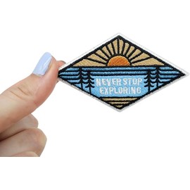 OVDGWC 2 Embroidery Pieces Patch Patch, Creative Bracelet Patch, DIY Garments, Backpack Stick Patch, Funny Subsidy Camping Badge Outdoor