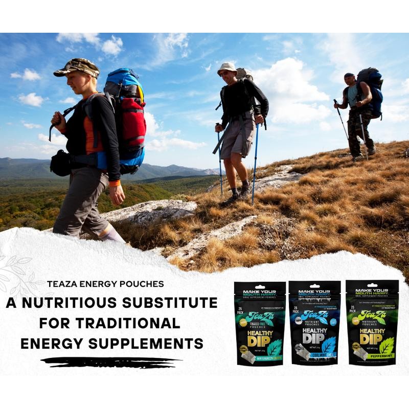 Minty Bag Bundle - TeaZa Energy Pouches with Herbal Tea