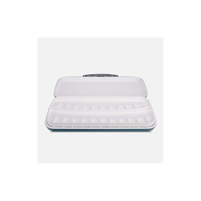 Mijello Double Decker Pallet, 40 Wells, Plastic Metal, Blue