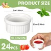 Amyhill 24 Pcs 1 oz Mini Ramekins Small Porcelain Tiny