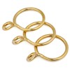 Curtain Rings with Eyelet - 1.7" Metal Ring for Curtain