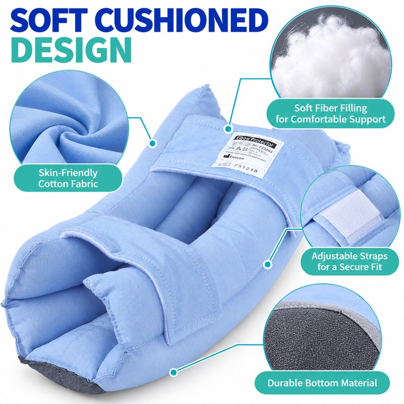Reusable Padded Elbow Protectors for Elderly Adults – Soft Adjustable