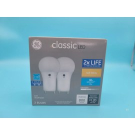 GE Classic LED A19 GU24 Base Light Bulbs 60w Soft White