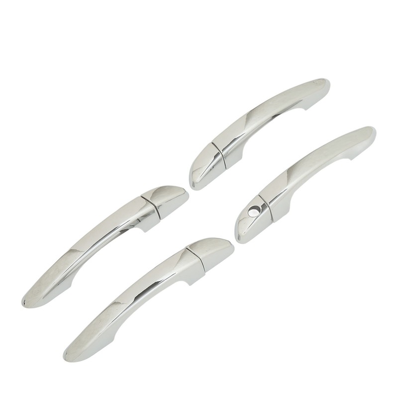 Car Outside Door Handle Cover with Caps Mirror Chrome Replacement