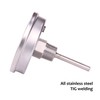 MEASUREMAN Fully Stainless Steel Pot, Kettle, Brewing Bimetal Thermometer, 3"