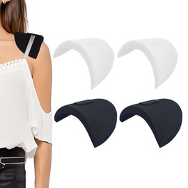 TUKEVA 2 Pairs Suit Shoulder Pads Clothing Shoulder Pads with Velcro Soft Sponge Shoulder Pads Sponge Shoulder Pads Practical for Women Men Blazer Coat Clothing DIY T-Shirt (1.8 cm)