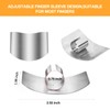 Niupiour Stainless Steel Finger Guards, 4 Packs of Finger Protectors