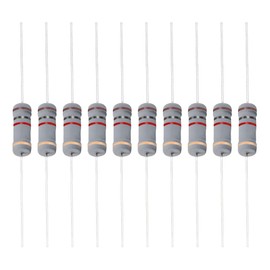 YOKIVE 50pcs Carbon Film Resistors 2W 1K Ohm 5% Tolerance Resistors for DIY Electronic Projects 4 Color Bands 15x4.8mm