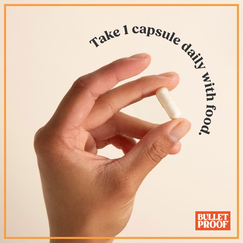 Bulletproof Zinc with Copper Capsules, 60 Count, Minerals and Antioxidant