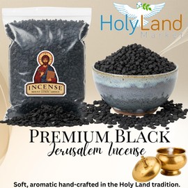 Holy Land Market Jerusalem Incense - for Church or Personal Use, Premium Quality from Mount Athos (Black, 18 oz)