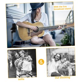 OSALADI Double Head LED Camera Fill Light for Video Conferencing Adjustable Brightness Compact Design for Streaming and Photography for Content Creators