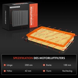 Frankberg 2 x Air Filter Compatible with Ibiza III 6L1 Leon 1M1 Toledo II 1M2 Fabia I 6Y2 Octavi.a II 1Z3 Bor.a 1J2 Cadd.y III MPV 2CB 2CJ 2KB 2KJ Golf IV 1J1 Replace# 036198620