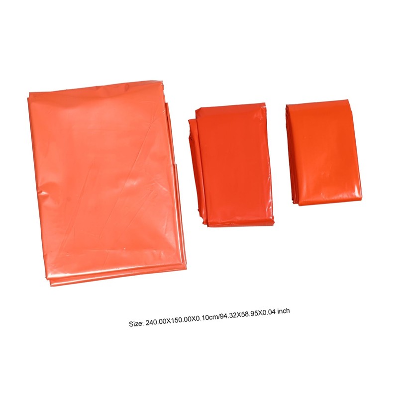 KOMBIUDA 1set Emergency Sleeping Thermal Survival Sleeping Bag and Tent