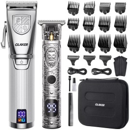 GLAKER Hair Clippers for Men Professional, Cordless Clippers for Hair Cutting,