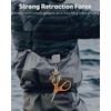 Pawfly 2 Pack Heavy Duty Metal Retractable Badge Reel for