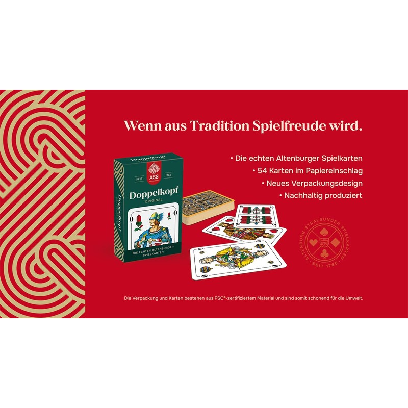 ASS Altenburger FSC Double Head, German Image in Folding Box