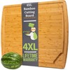 4XL Bamboo Butcher Block Cutting Board - Extra Large Cutting