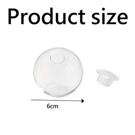 10 PCS Squishy Making Kit, Squishy Maker, Blank Pressure Ball Skin DIY Kit Container, 6cm Transparent Empty Ball Skins, DIY Stress Relief, Creative Crafting, Hand Exercise, Suitable for All Ages