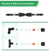 4 Nozzles Sprayer Boom Wand with 3/8 Inch Brass Barb,