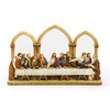 Roman – 12" Last Supper Decorative Statue with Arched Detail,