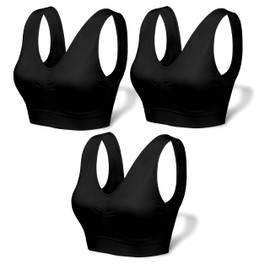 Love My Fashions® Sports Bras for Women Padded Seamless Wirefree Comfort Sleep Bra Stretch Crop Tops Vest for Gym Yoga Running Workout Fitness