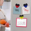 Heart Shape Plastic Refrigerator Magnet Clips Sets，Magnet Paper Clips, Snacks