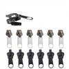 12Pcs Black, Coffee, Fix Zip Puller, Zipper Fixer Detachable Zipper