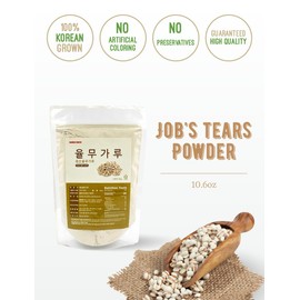 Korean Roasted Job's tears Powder 300g / 10.6oz - 100% Natural Job's Tears, Adlay, Savory, Grain