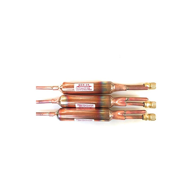 3PC FILTER DRIER REFRIGERANT LIQUID LINE WITH CHARGING VALVE 1/4