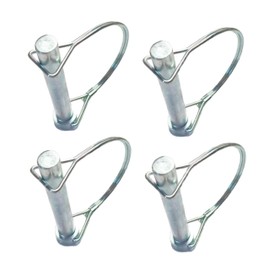 Heavy Duty D-Shaped Safety Coupling Pin, High Strength Spring Steel Axle Lock Pin Alignment Pin 15/32" x 3-3/20" (12x80) (4 Pcs)
