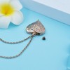 Loybora Angel Wing Heart Cremation Urn Necklace for Ashes Keepsake