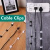 60 Pieces Mini Cable Clips Self Adhesive Light Clips Light
