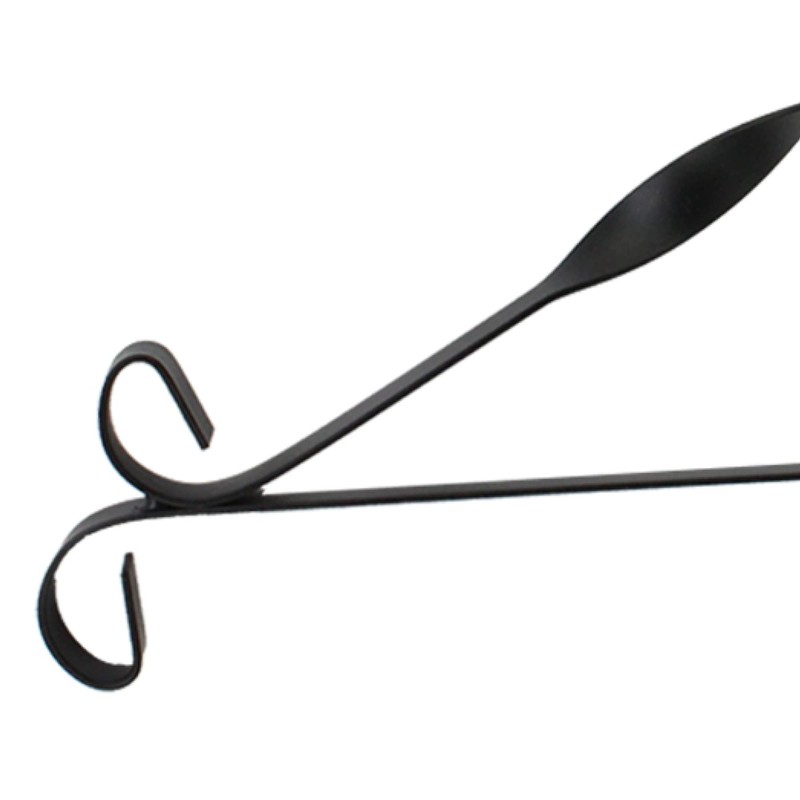 COM-FOUR® 2x wall bracket made of powder-coated steel for hanging