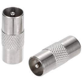 Greluma 5pcs TV Coaxial Male to Male Male to Male TV Aerial Coupler Connector Adapter