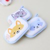 LANCHEN Newborn Baby Bath Brushes Baby Shower Sponge Cotton Rubbing