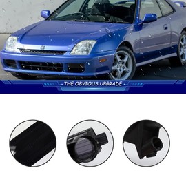 TurningMax For 1997 1998 1999 2000 2001 Honda Prelude Euro SH VTEC Front Bumper Inner Turn Signal Lights Housing Smoked Lens 33351S30003; 33301S30003, HO2530123; HO2531123