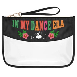 Dance Gifts for Women Dancer Gift Makeup Bag Dance Teams Gifts for Girls Clear PVC Cosmetic Bag Birthday Graduation Gifts for Dancer Sister Friends Dance Teacher Dance Recital Gift Toiletry Pouch