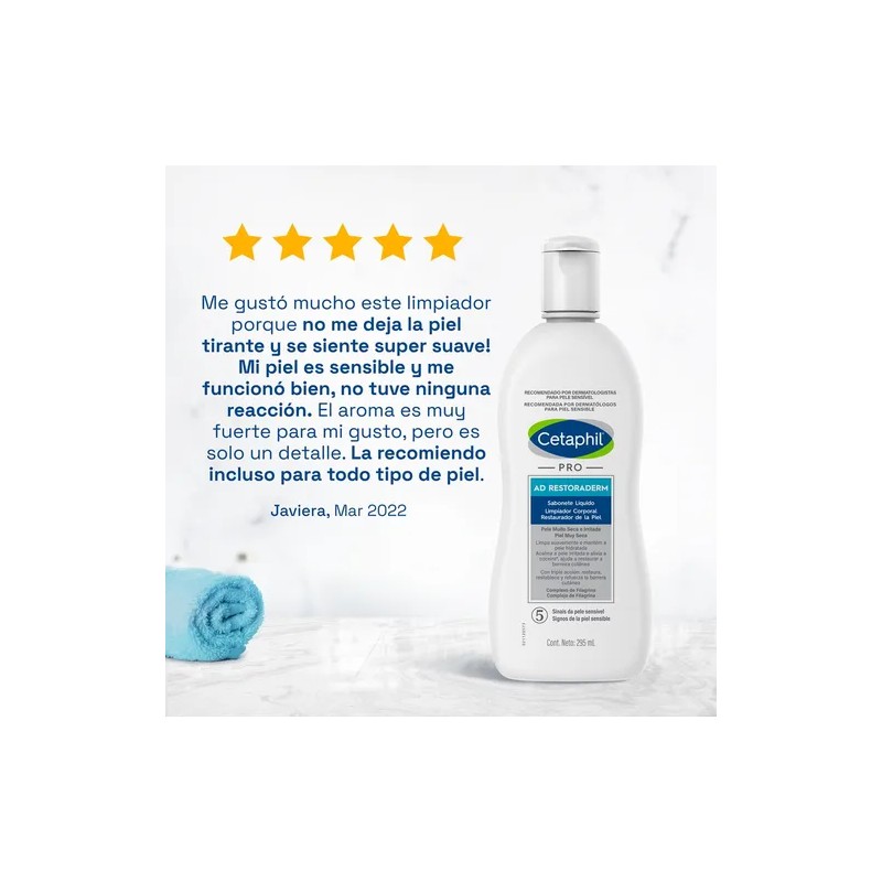 Limpiador Corporal Cetaphil Pro Restaurador De La Piel 295ml