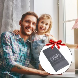 Lightzz Papa Geburtstag Geschenk für Männer, Weltbester Papa Towel Bestickte Handtücher 50 x 100 cm für Papa Vatertagsgeschenk