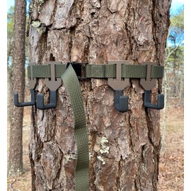 TREESTAND GEAR HANGER- THE ORIGINAL - PREMIUM COMPONENTS - IDEAL FOR SADDLE AND MOBILE HUNTING - MADE TO LAST A LIFETIME- TREESTAND HANGERS FROM TREESTAND HUNTERS IN THE USA - Quality Matters!