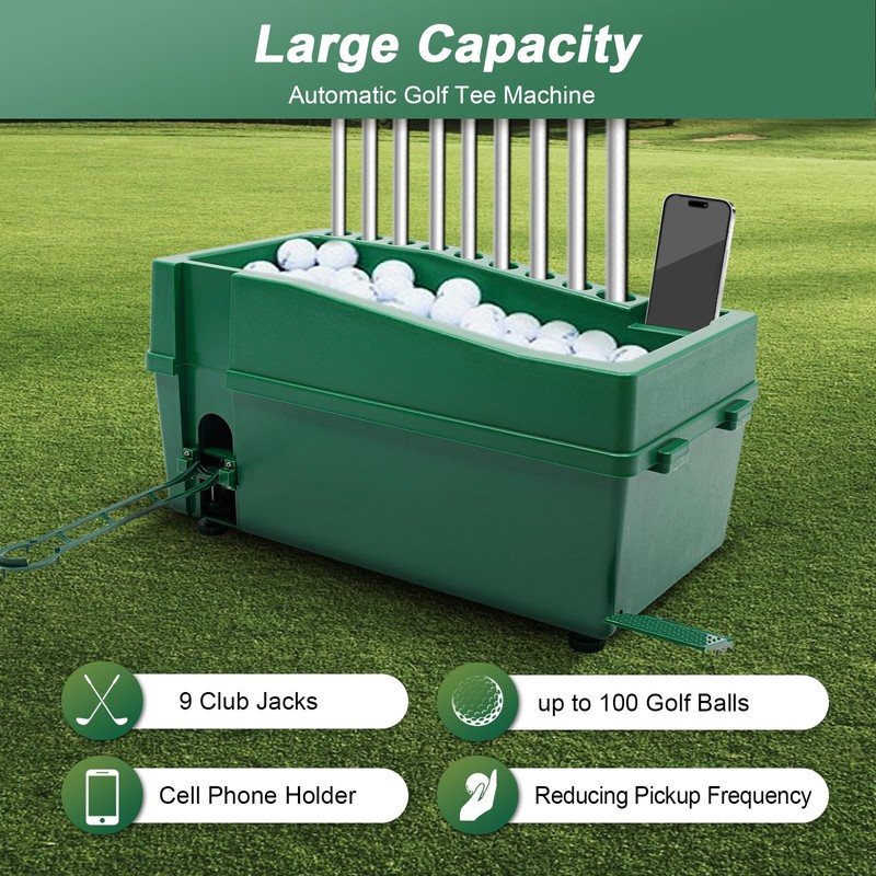 WOQLIBE Golf Ball Dispenser Golf Ball Teeing Device Training with