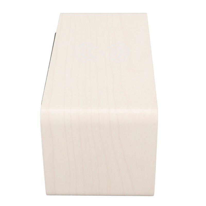 Digital Wooden Alarm Clock Wireless Charging Weekend Mode Dual Alarm