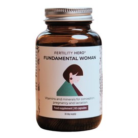 Fertility Hero Fundamental Woman | Prenatal Vitamins | 21 Nutrients | Active Methylfolate | 60 Capsules | 30 Day Supply