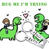 PLITI Dinosaur Couple Keychain Set - Dino Fans Gift -