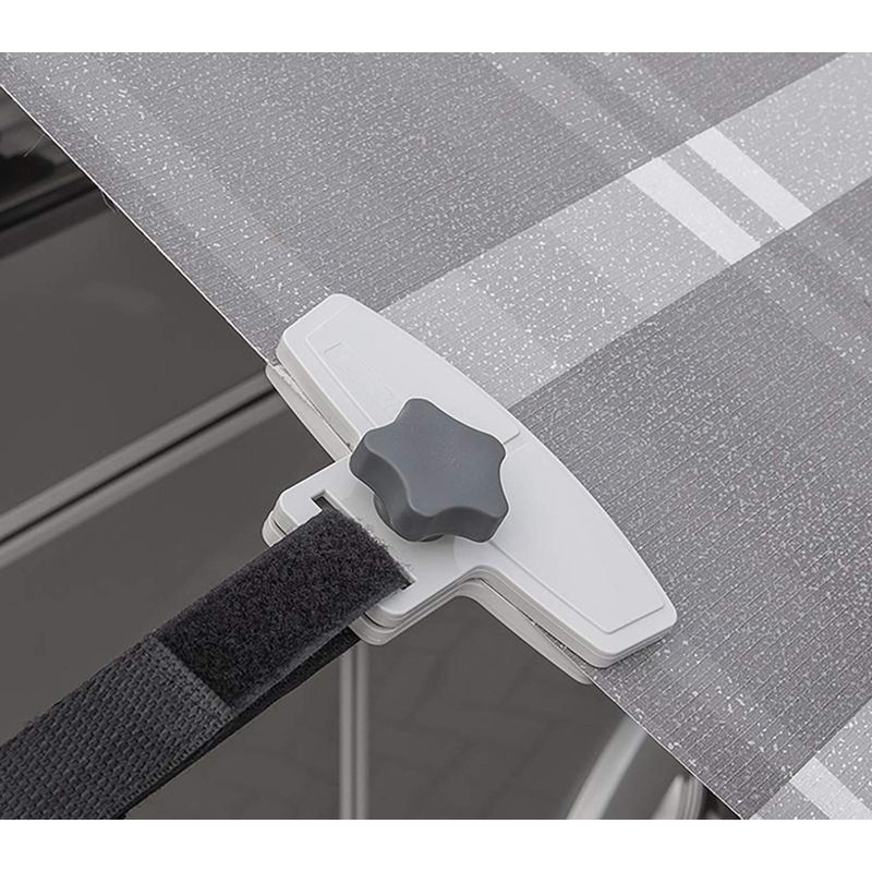 ProPlus 361732 Pack of 2 Awning Clamps Anti Flutter Carpet