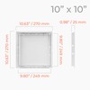 HVAC OV 10x10 Inch White Access Panel – ABS Plastic