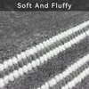 Nazapher Grey Bath Mat and Bathroom Rug Set - Soft